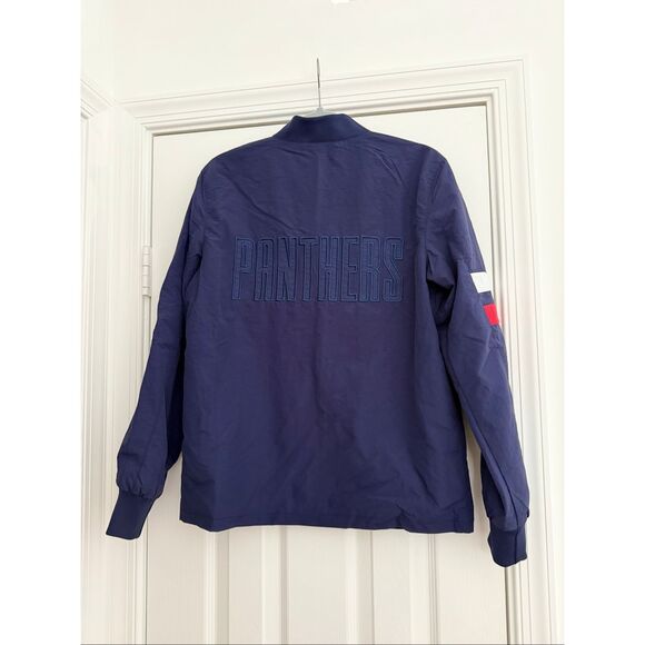 The Wild Collective NHL Navy Florida Panthers Zip Front Racing Jacket XS NWT - Picture 6 of 6